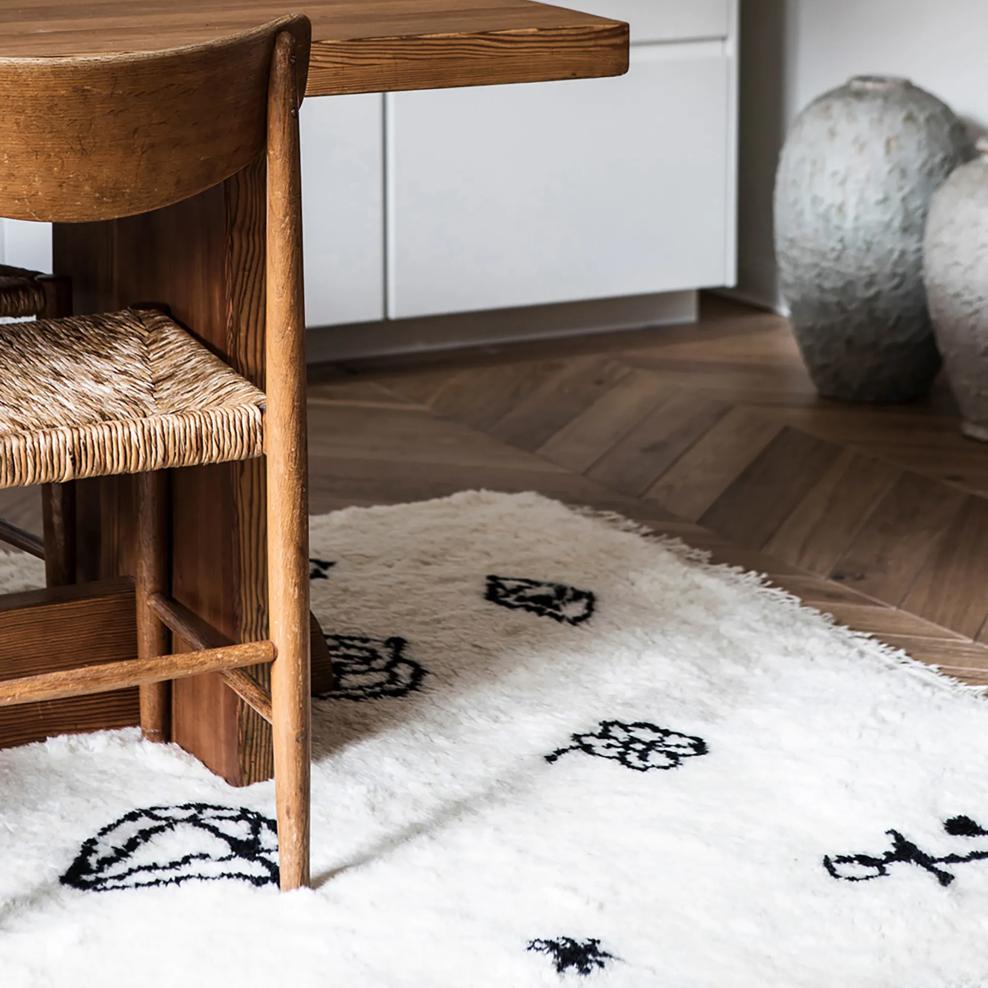 Nomad Cream Rya Rug - 7