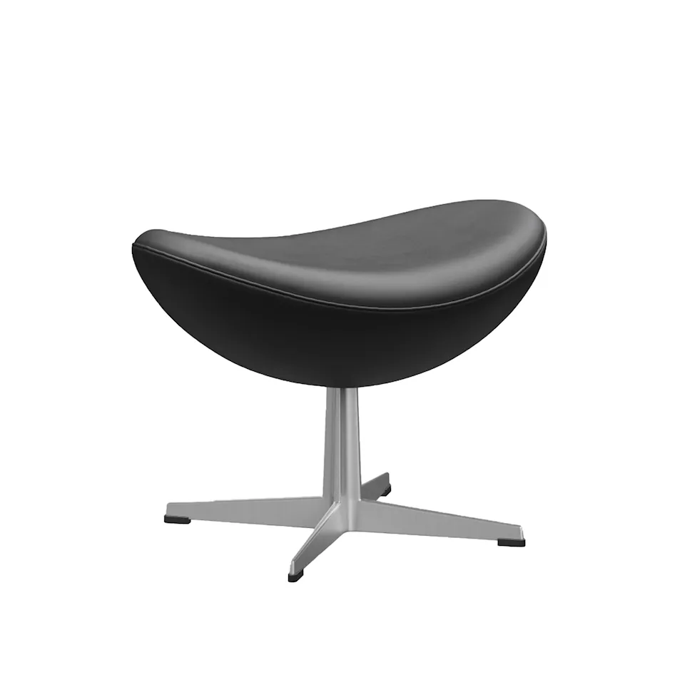 3127 Ægget fodskammel Satin Polished