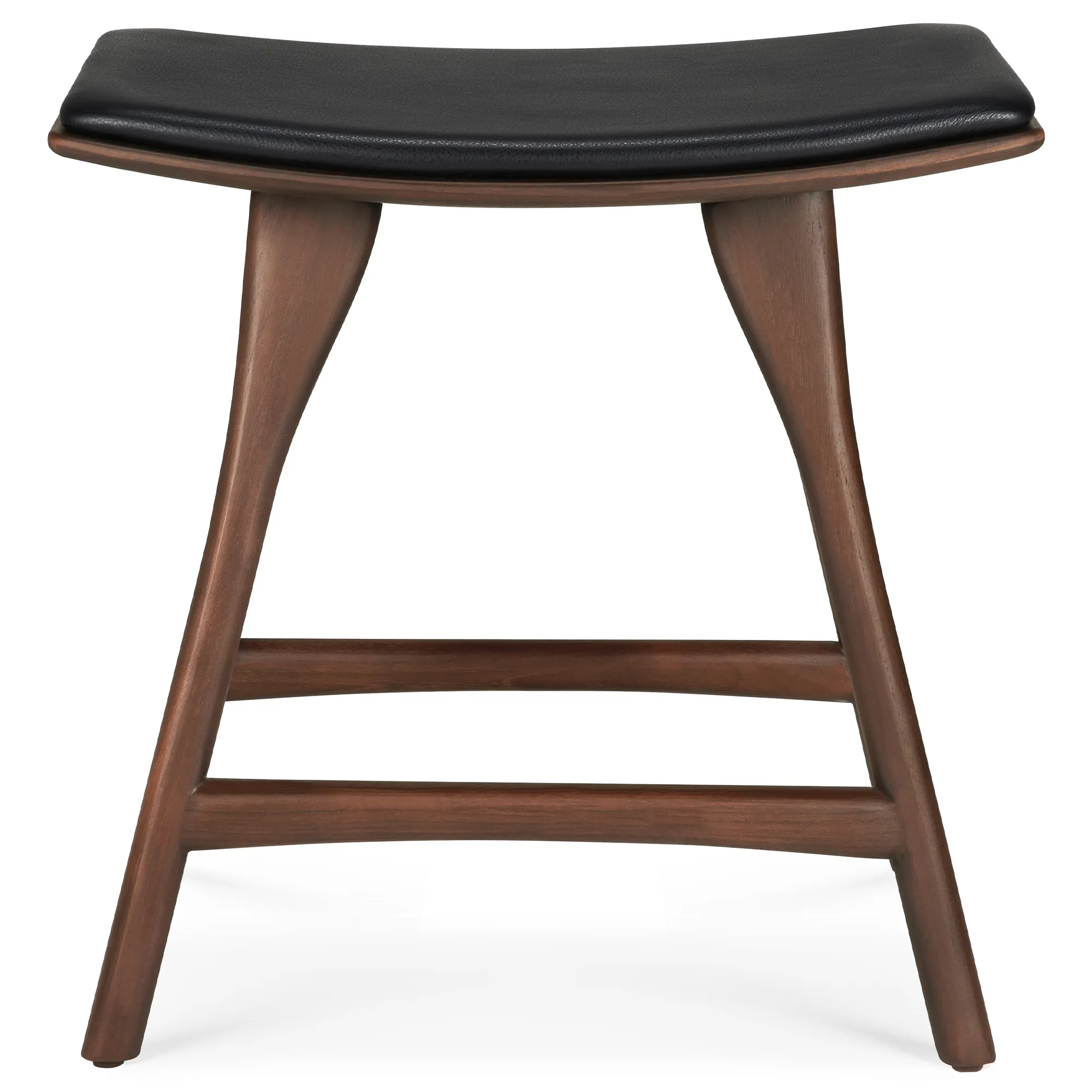 Osso Stool Teak Brown - Upholstered - 1