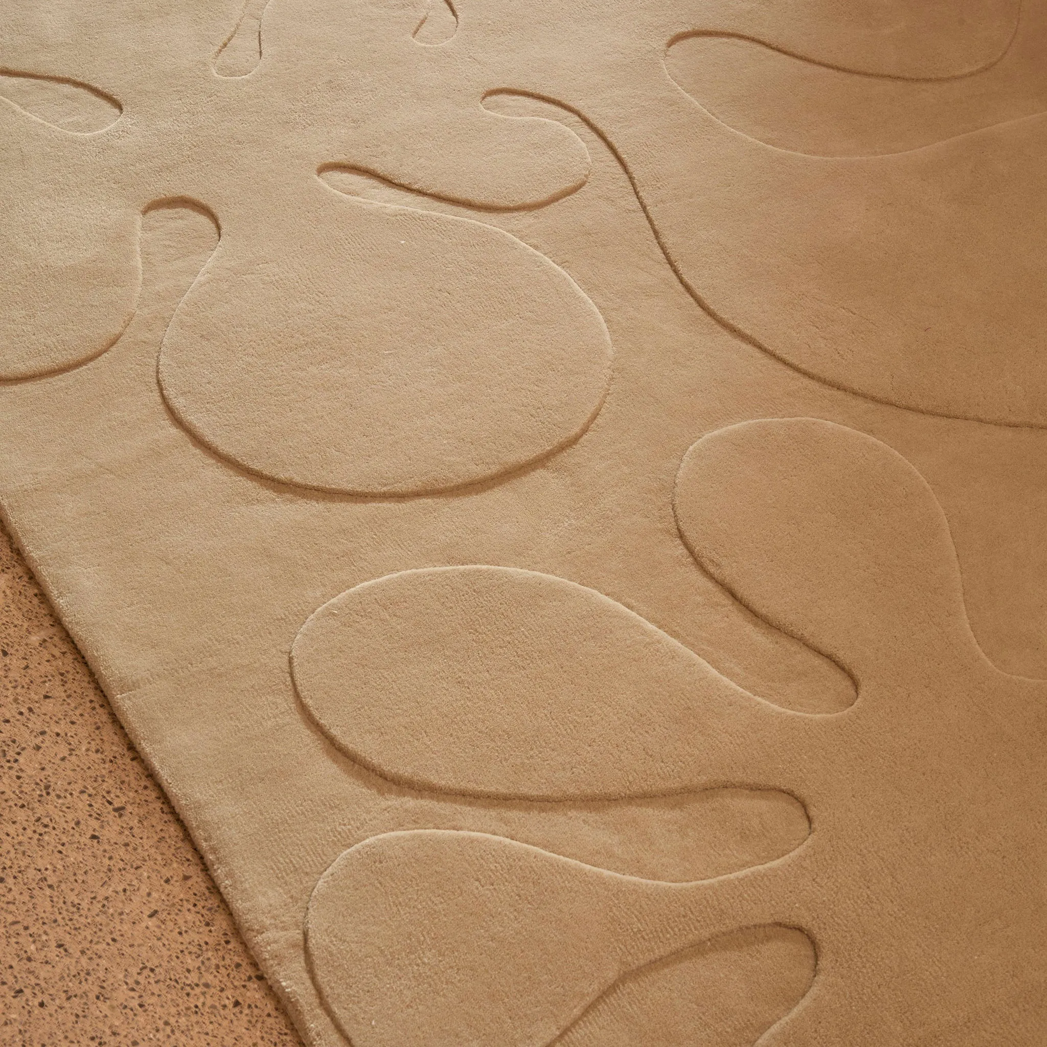 Lucia Eames Rooted Ivory uldtæppe - 3