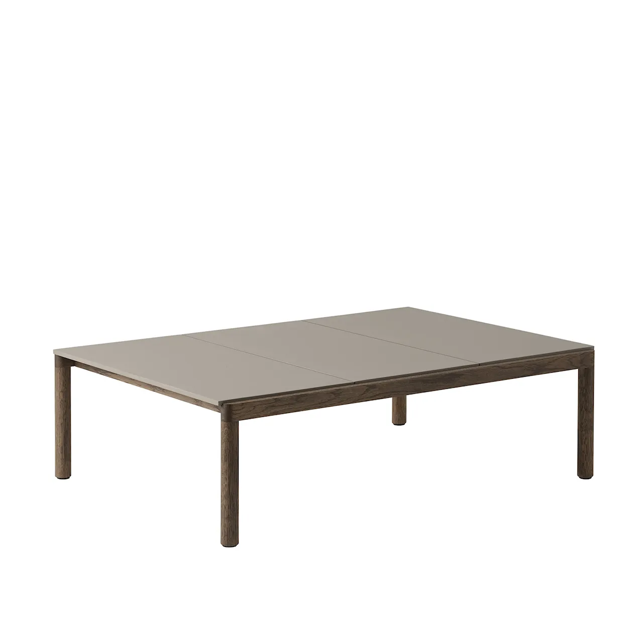 Couple Coffee Table / 120 x 84 x 35 cm - 3 Plain - Sand/Oak