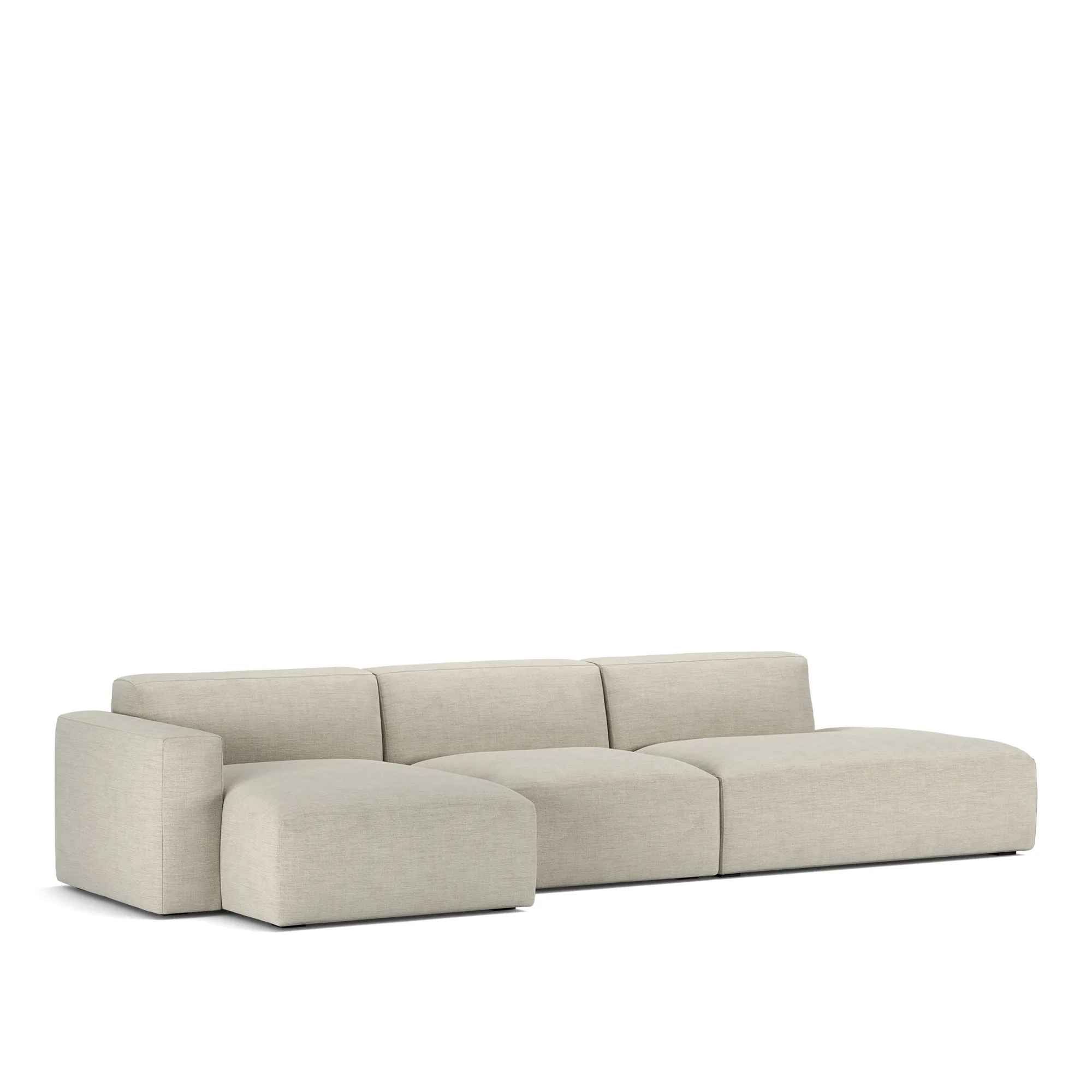 Brick 3-Seater Chaise Lounge Open End Right - 2