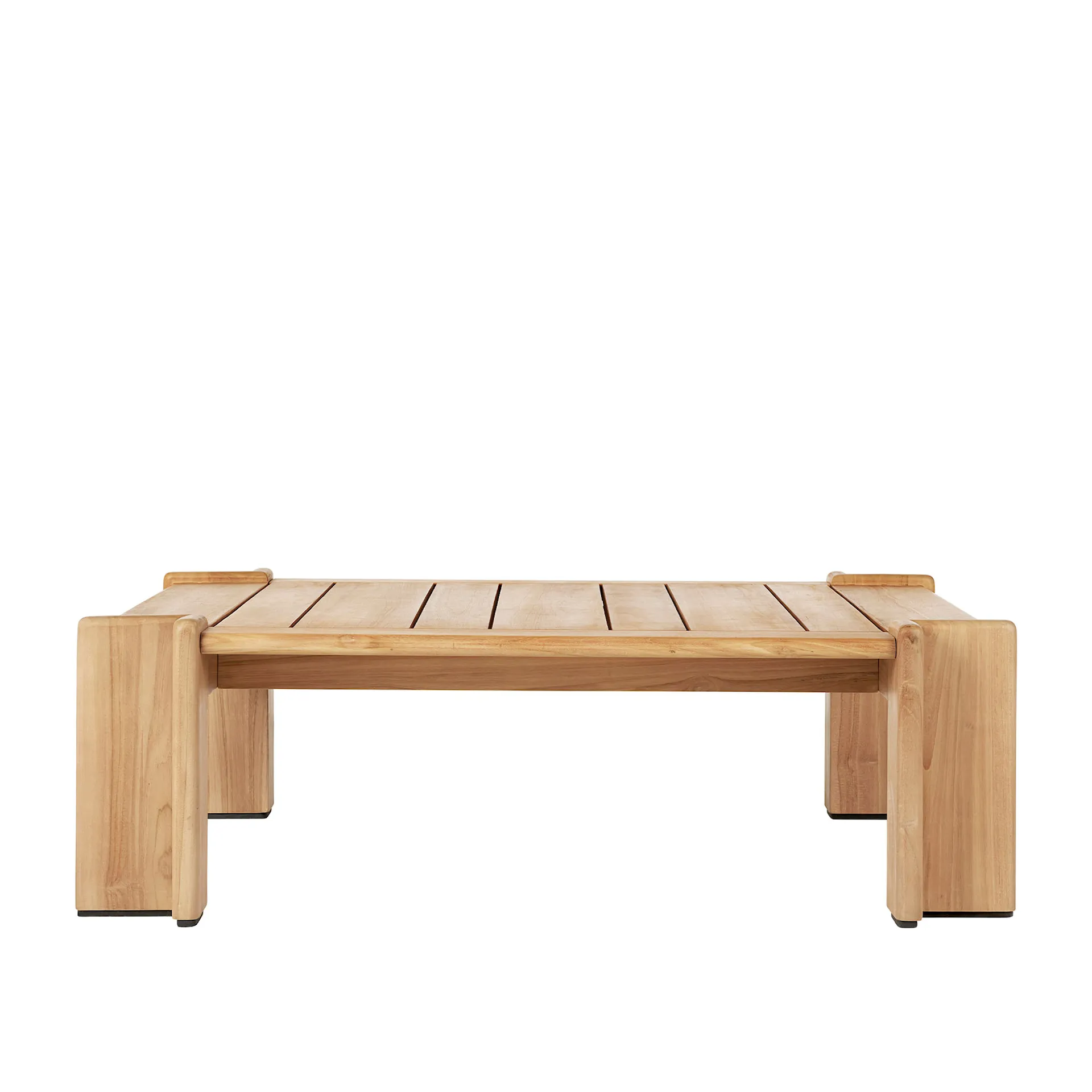 Atmosfera Coffee Table, 113x100 cm, Base Natural teak - Gubi - NO GA