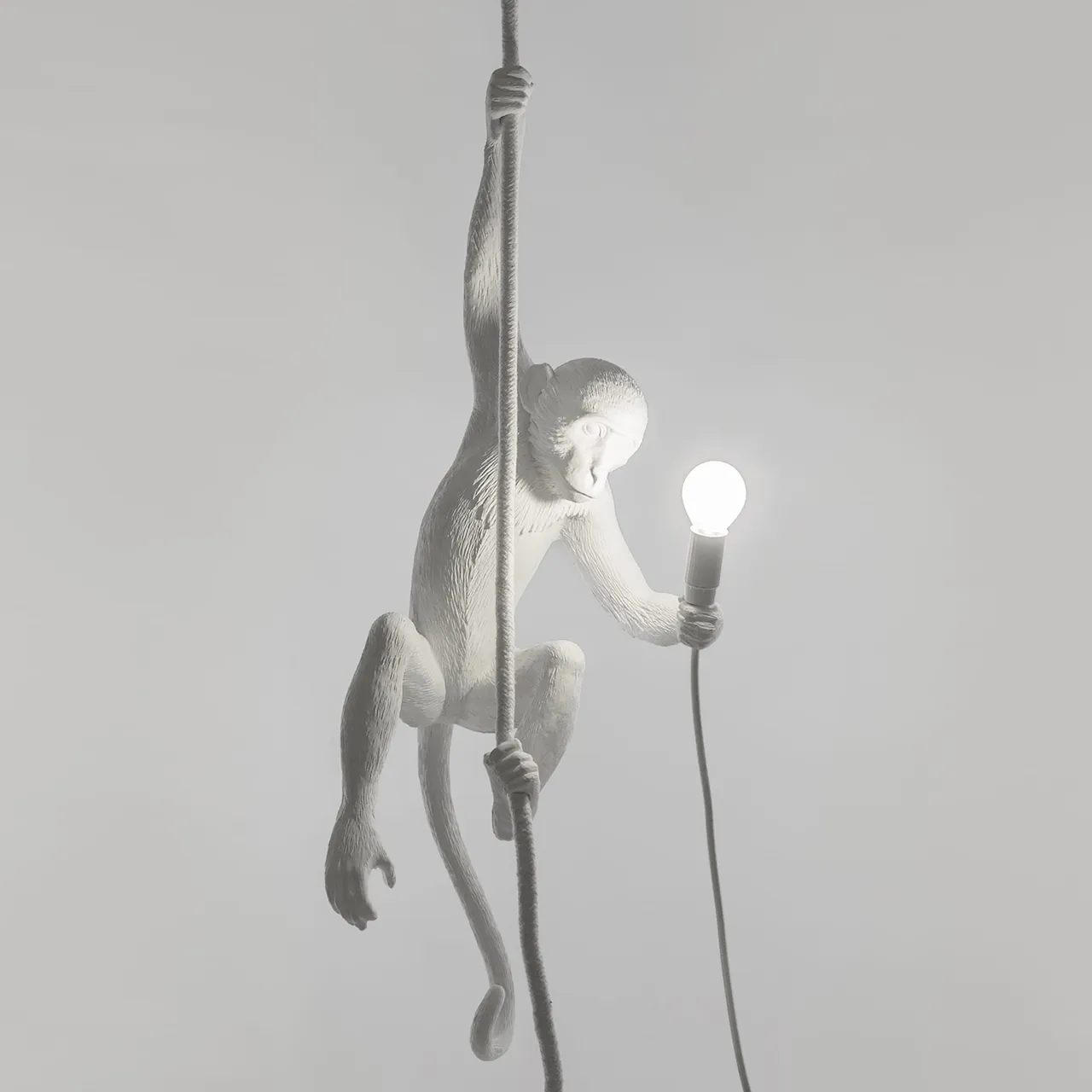 The Monkey Lamp Ceiling - White