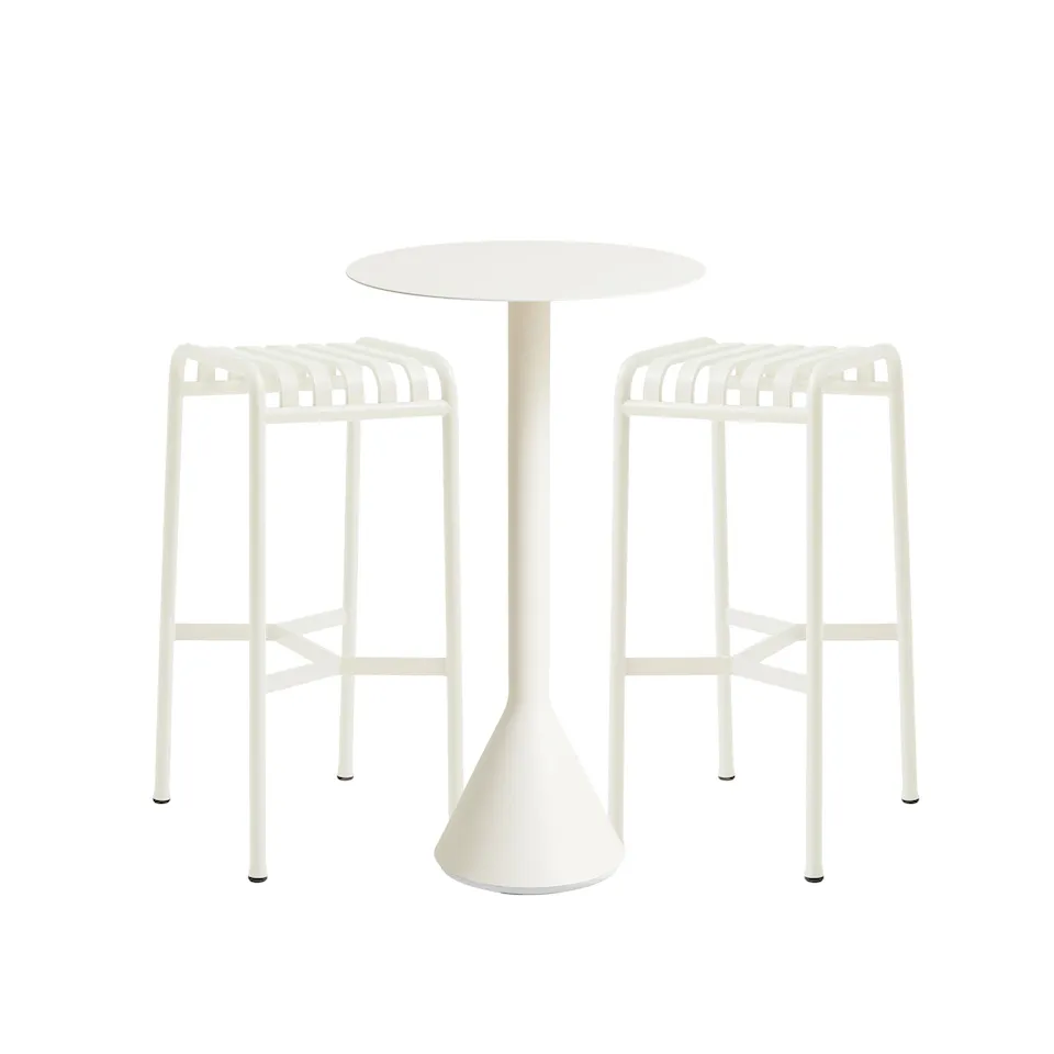 Palissade cone bartable & 2 bar stoolss