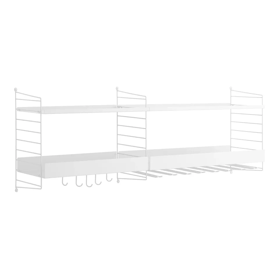 Kitchen shelving system white
