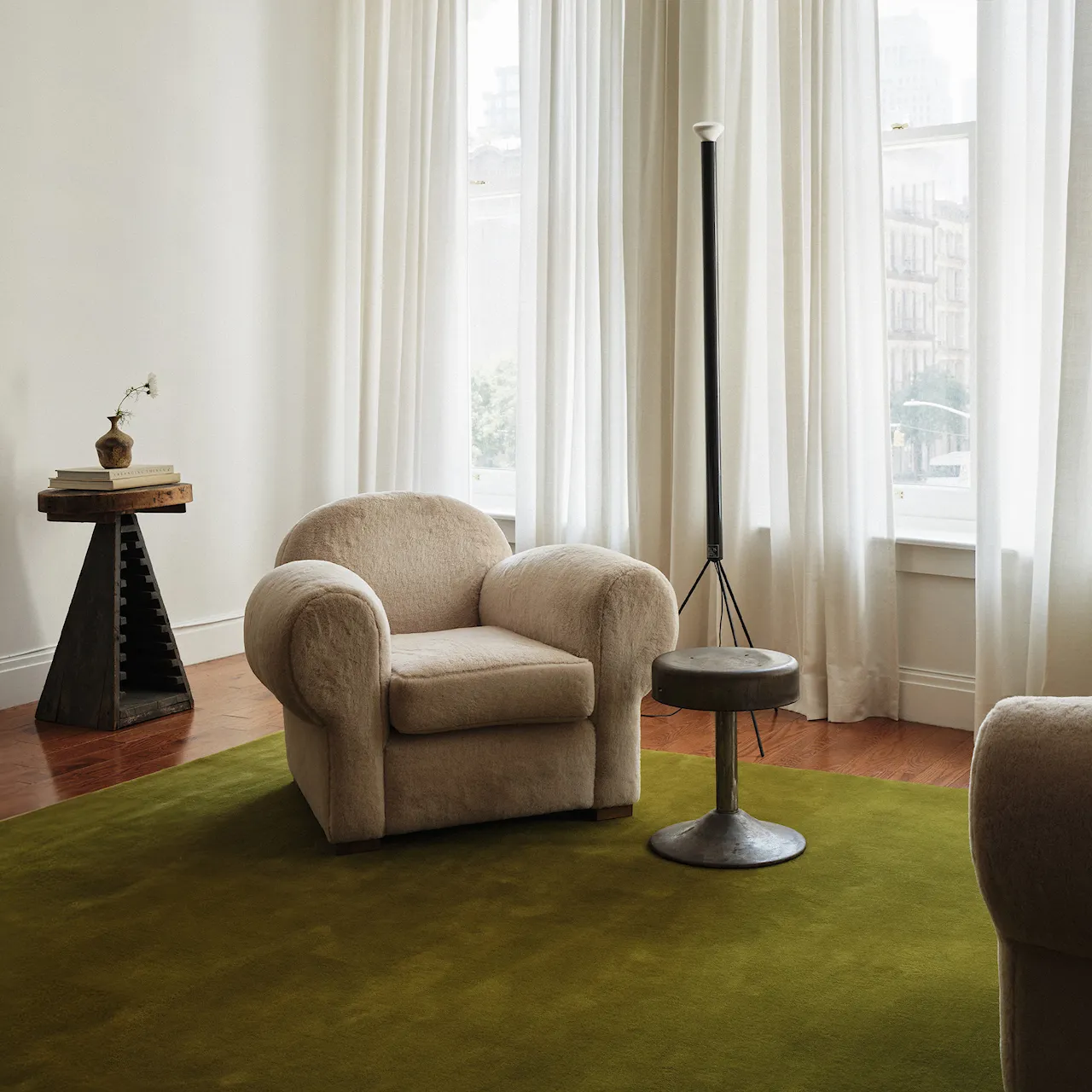 Grand Milano Green Wool Rug