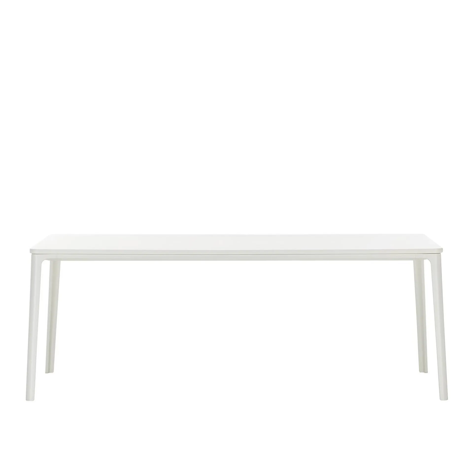 Plate Dining Table - White/White - Vitra - Jasper Morrison - NO GA