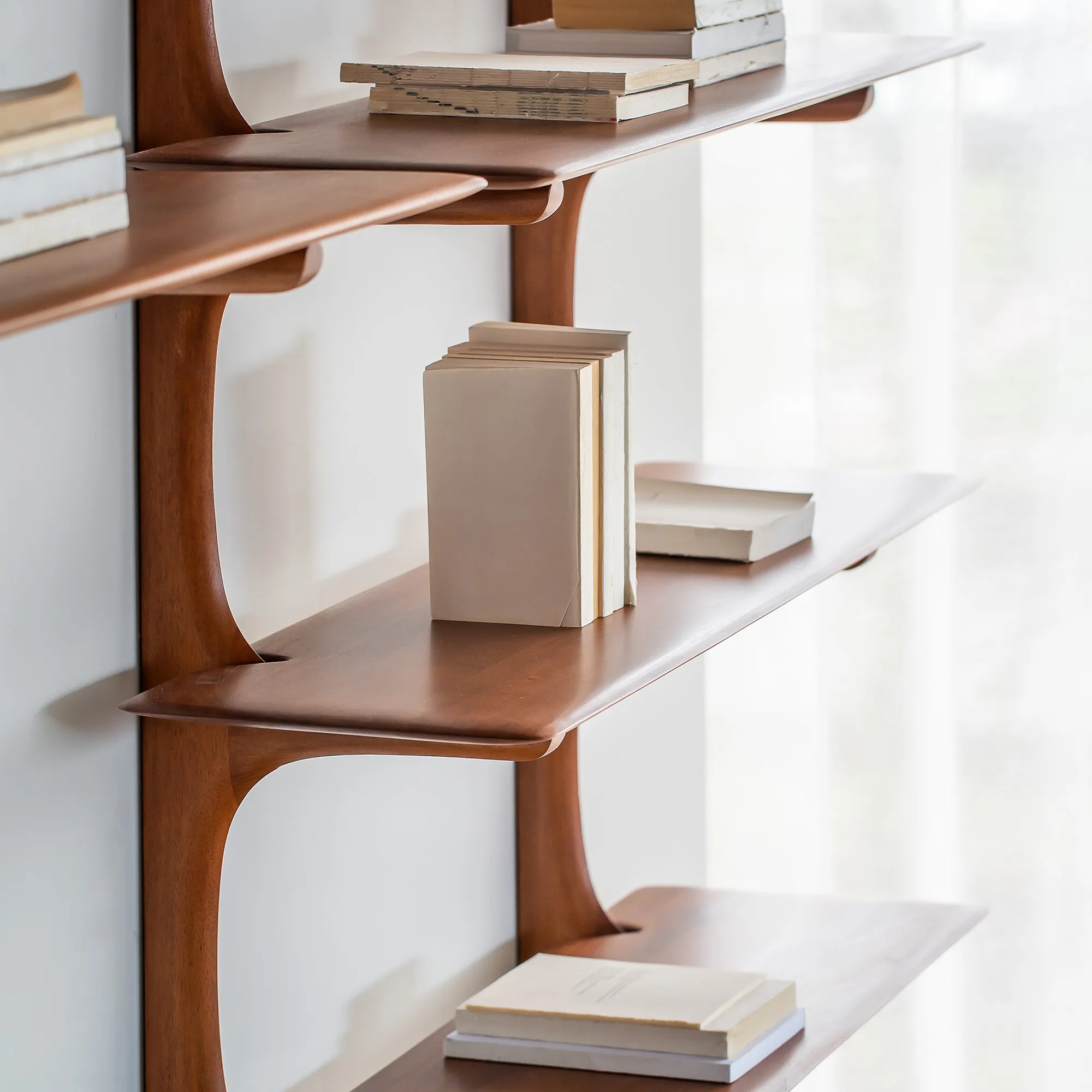 PI Wall Shelf Mahogany - 3
