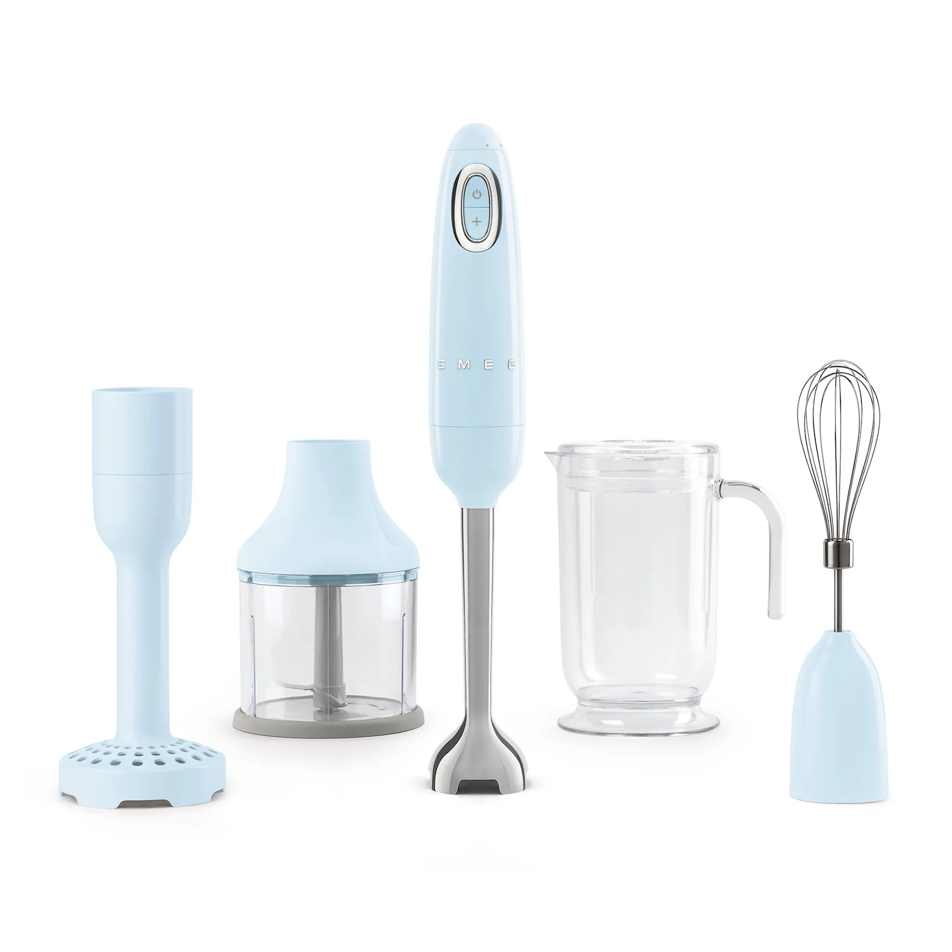 Smeg Hand Blender With Accessories Pastel Blue - Smeg - NO GA