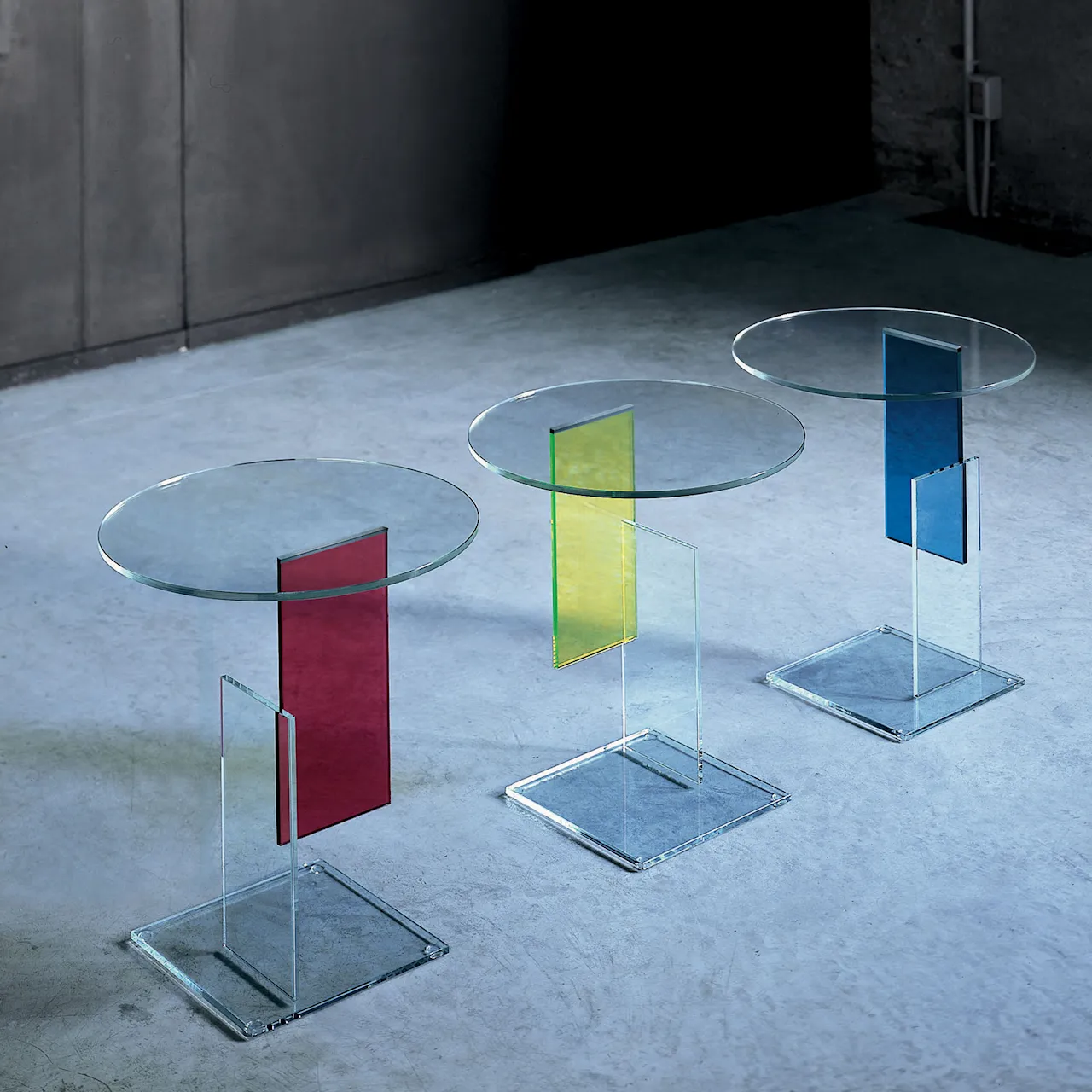 DON Don Gerrit Low table, Smoked glass, Base: Tempered glass