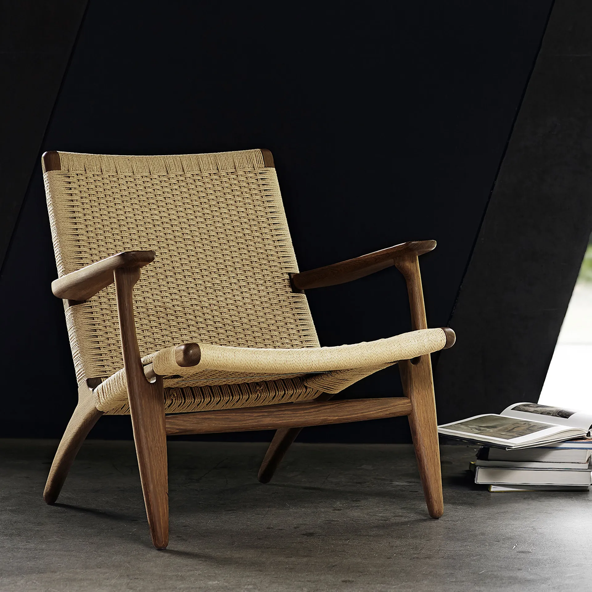 CH25 - Walnut/Natural Cord - Carl Hansen - Hans J. Wegner - NO GA