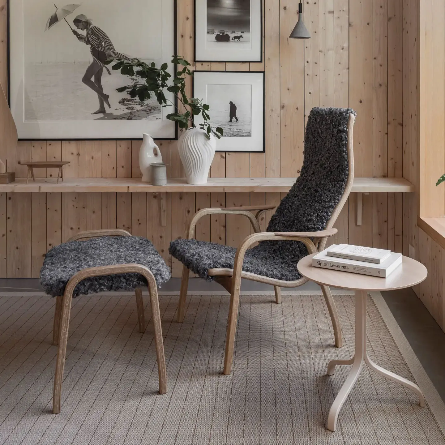 Lamino armchair and footstool - 3