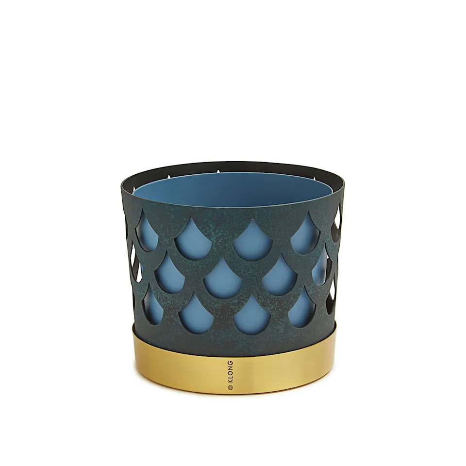 Trio Flower Pot Drop - Grey-Blue