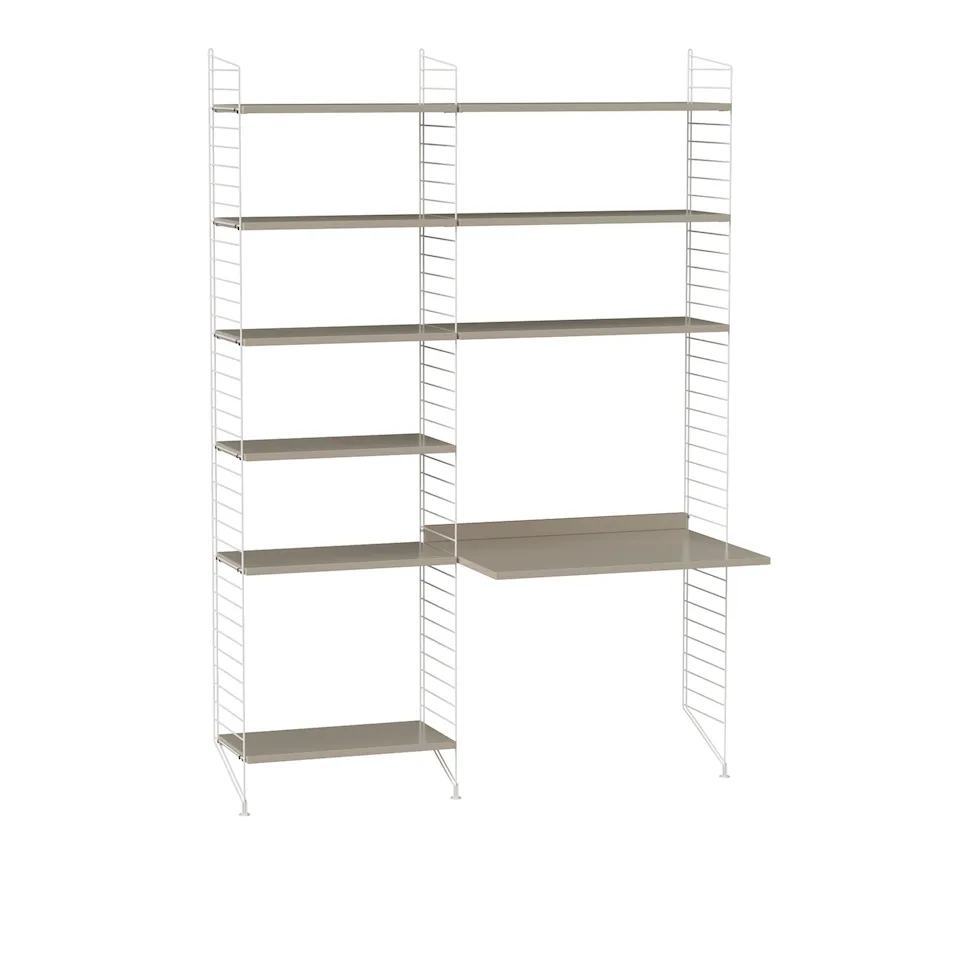 Office shelving system B beige/white