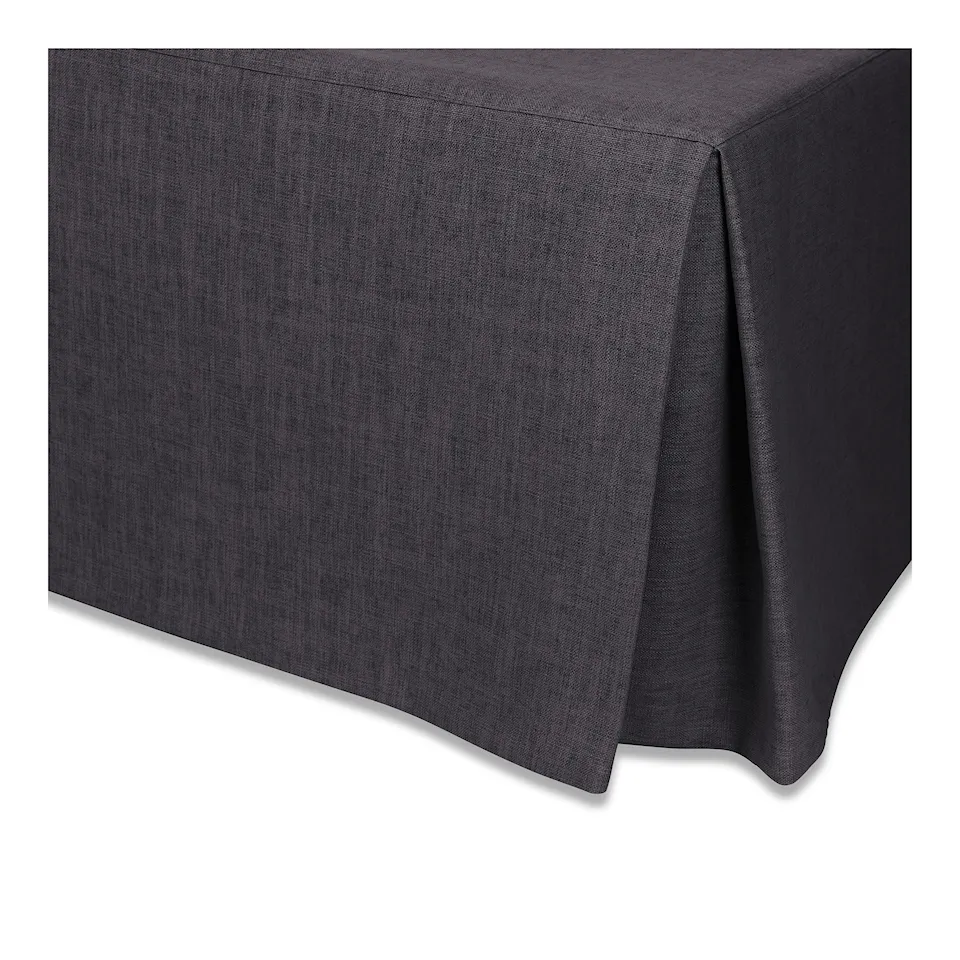 Venezia Bed Skirt Linen Dark Grey