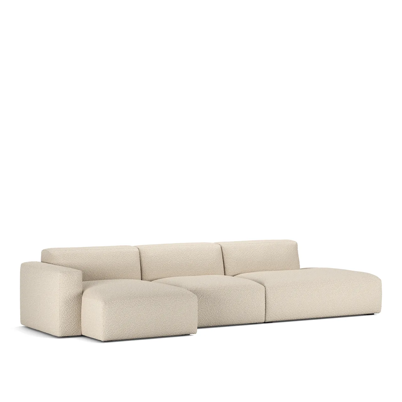 Brick 3-Seater Chaise Lounge Open End Right