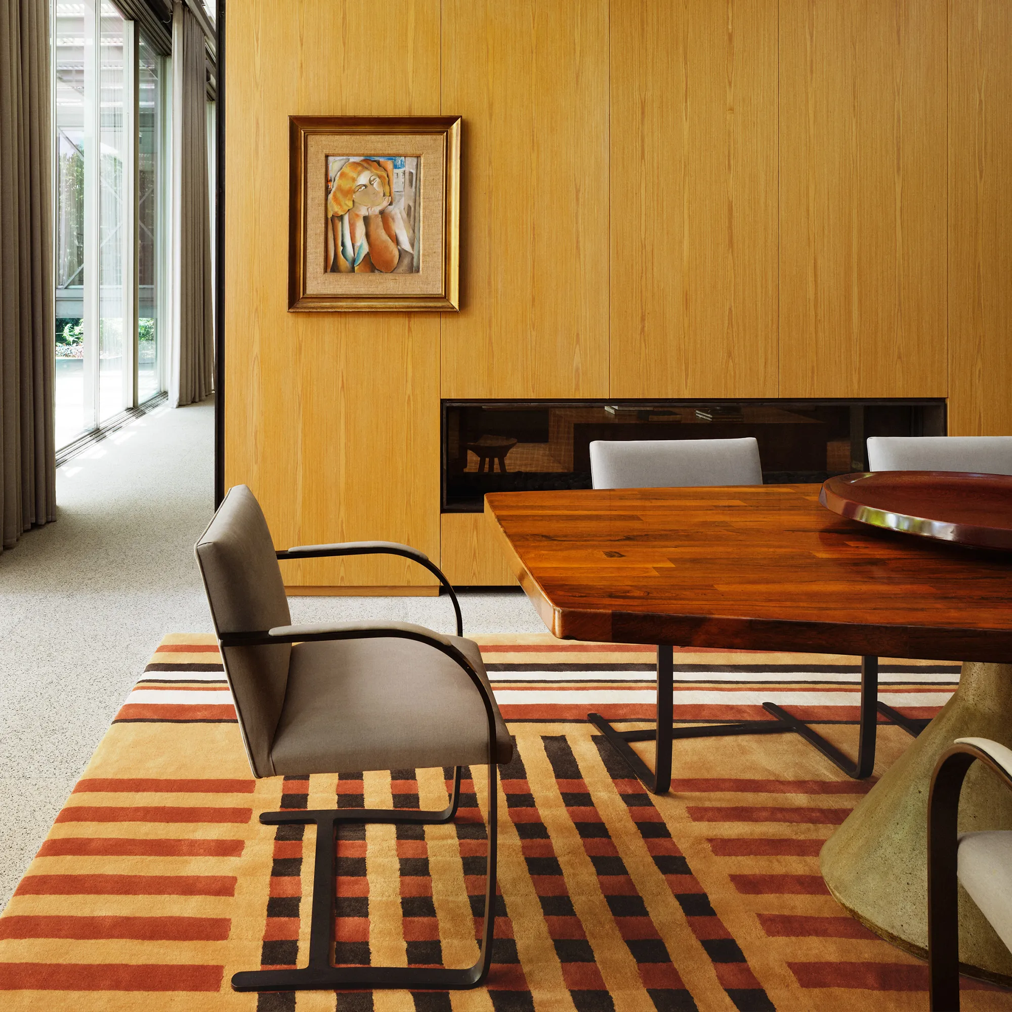 Normandie Ochre Wool Rug - 2
