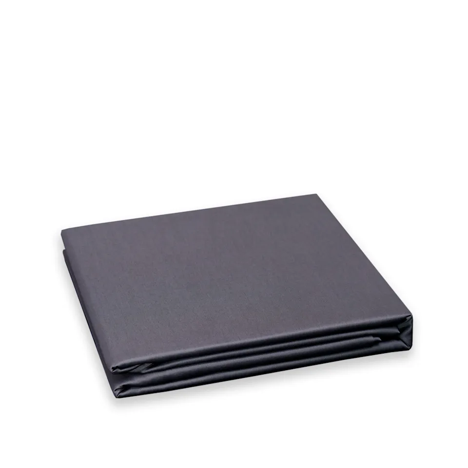 Shade fitted sheet satin anthracite grey