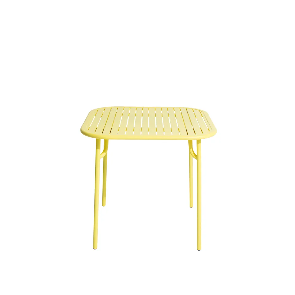 Week-End, Square Table, Yellow