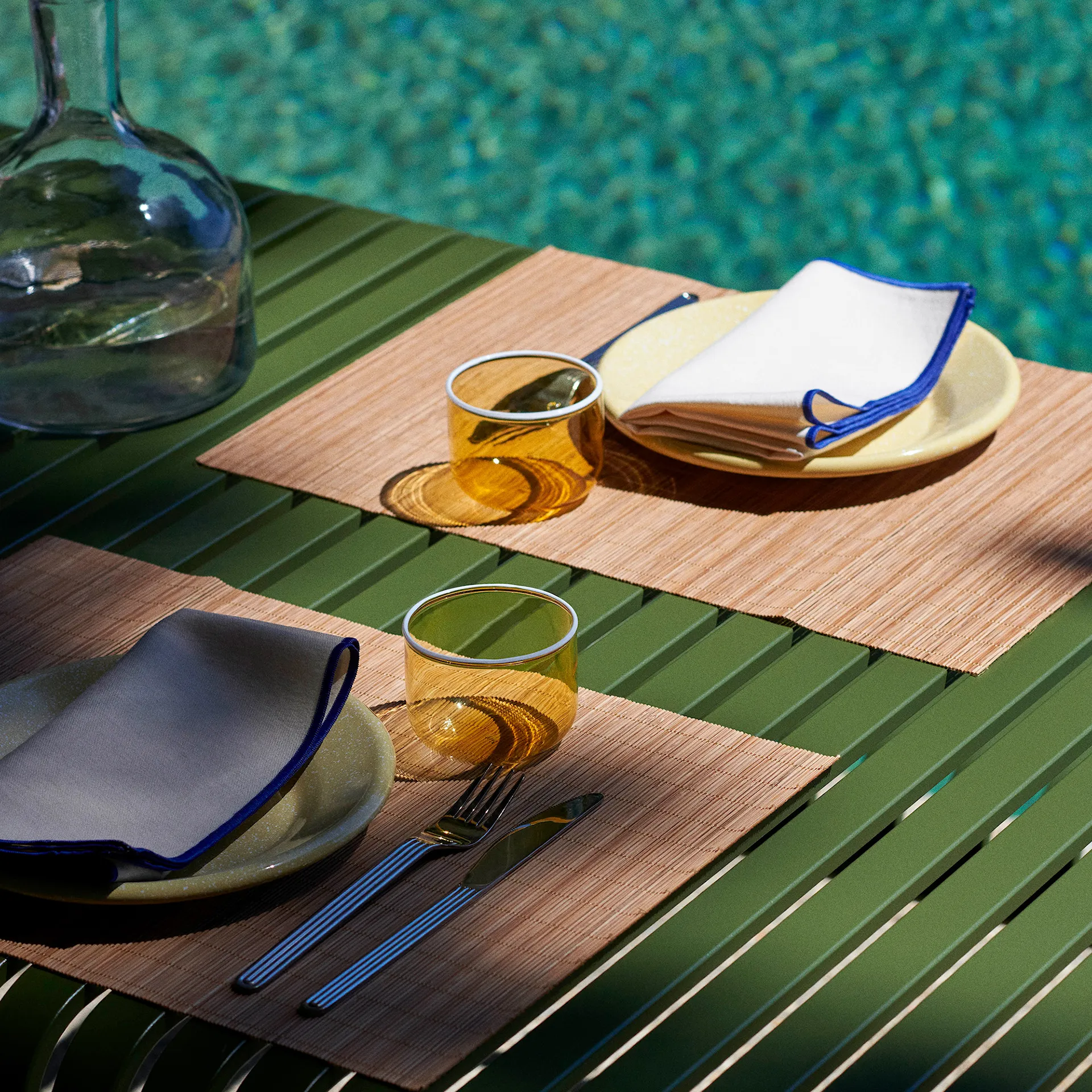 Bamboo placemats 2-pack - HAY - NO GA