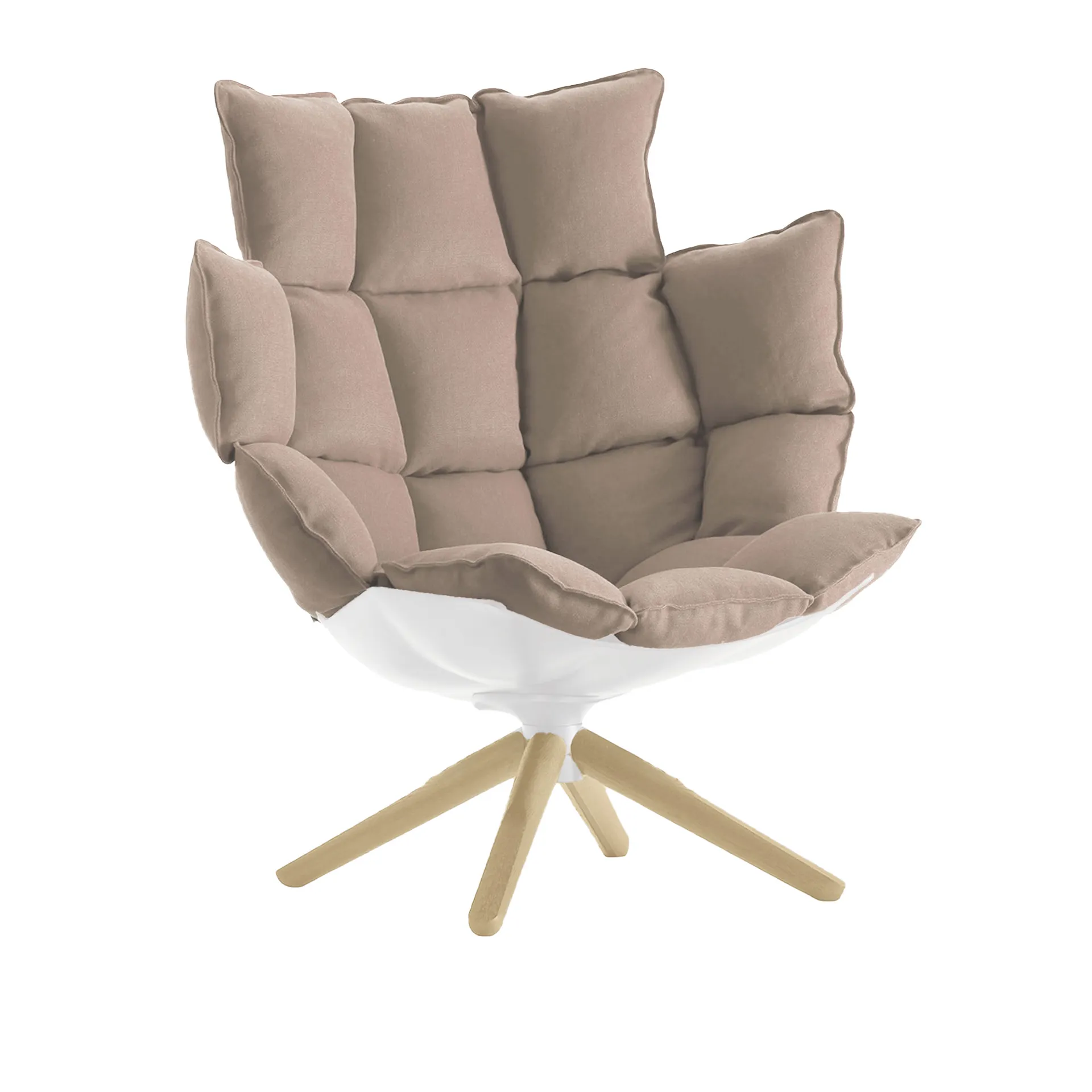 Husk H3G Swivel Armchair with Snug Sides Headrest