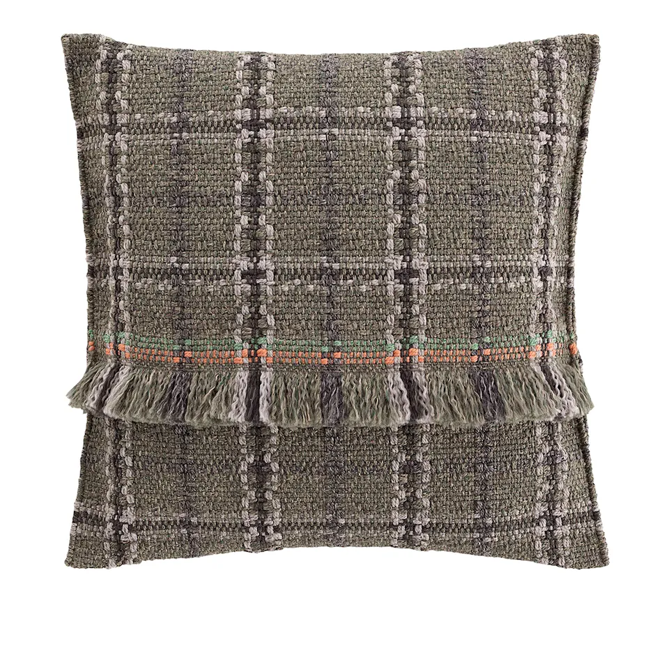 Garden Layers Big Cushion - Tartan Green