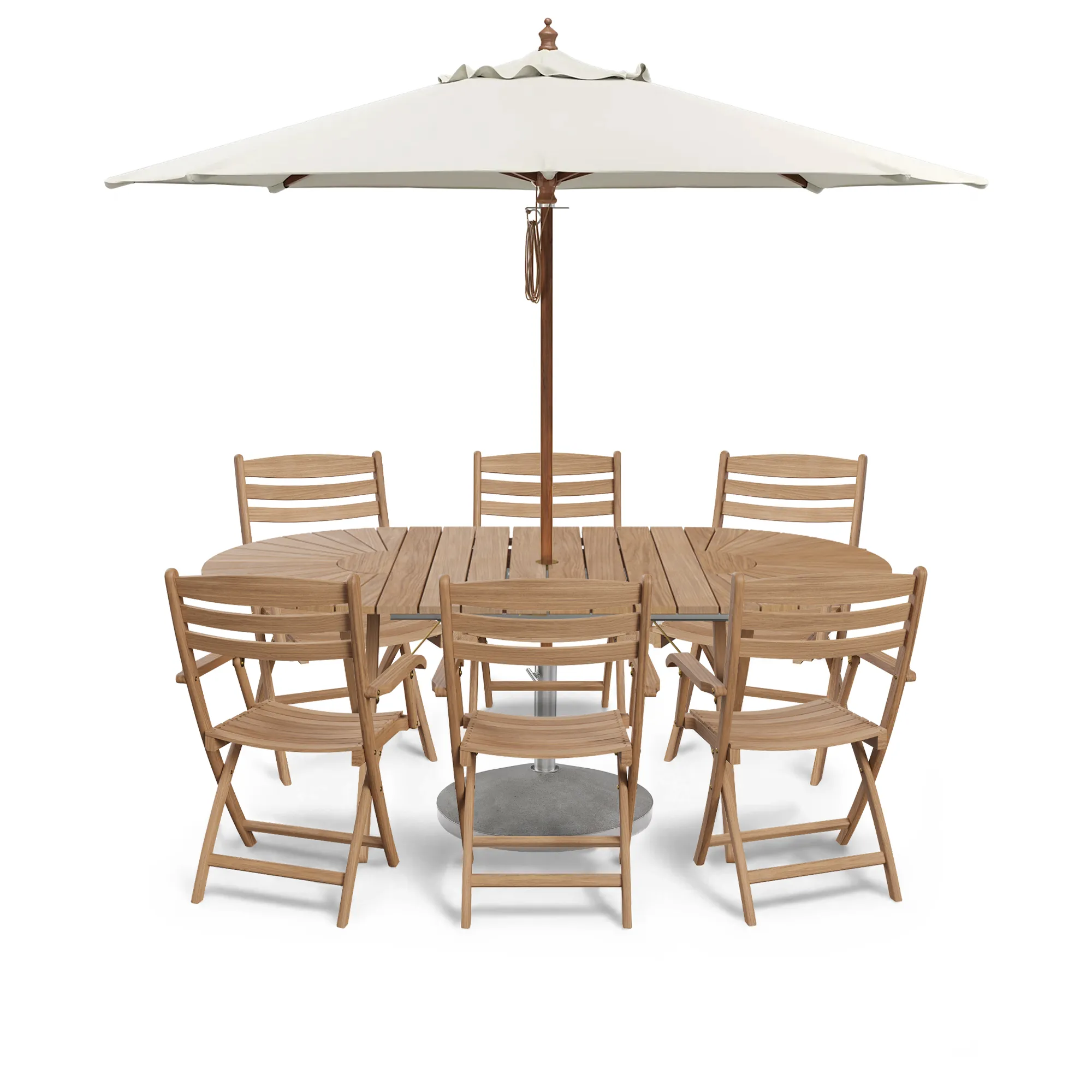 Selandia tuinset met Messina parasol en parasolvoet - 1
