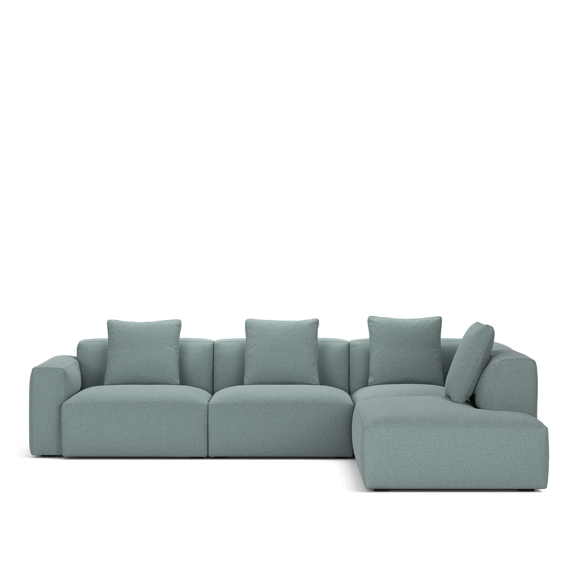 Brick 4-Seater Corner Open End Right - 10
