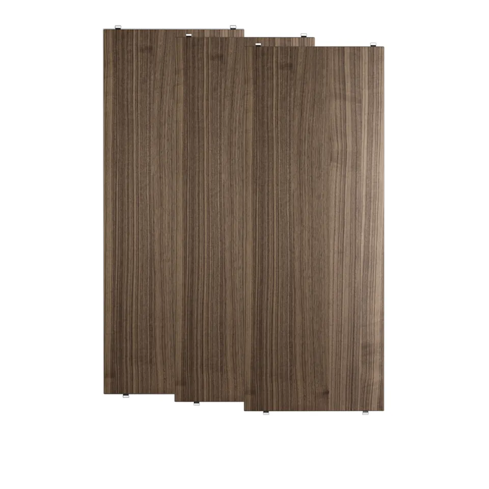 Shelf 78x30cm 3-pack walnut