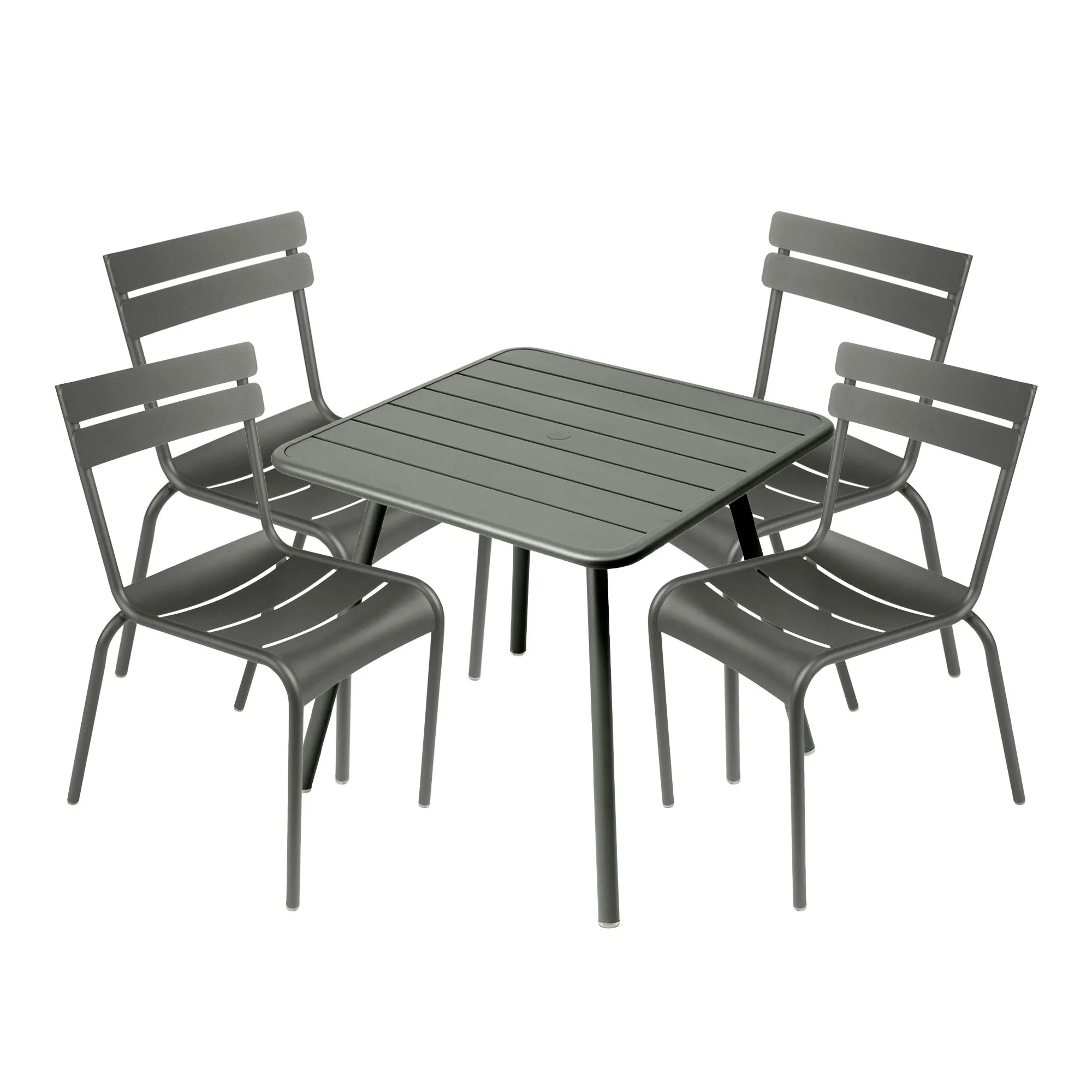 Luxembourg eetgroep vierpotige tafel & 4 stoelen - 1