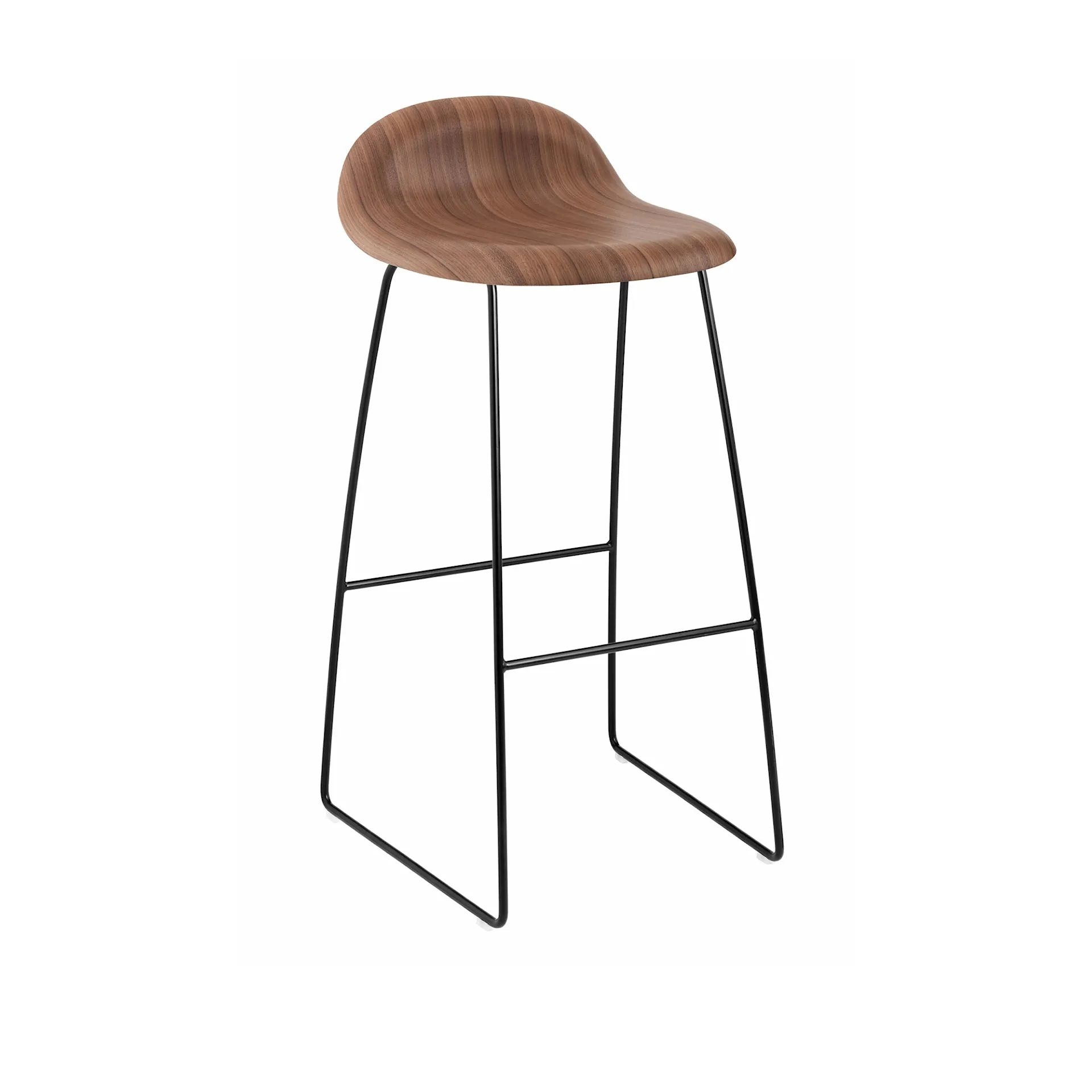 3D Bar Stool Sledge Base - Un-upholstered - Gubi - NO GA