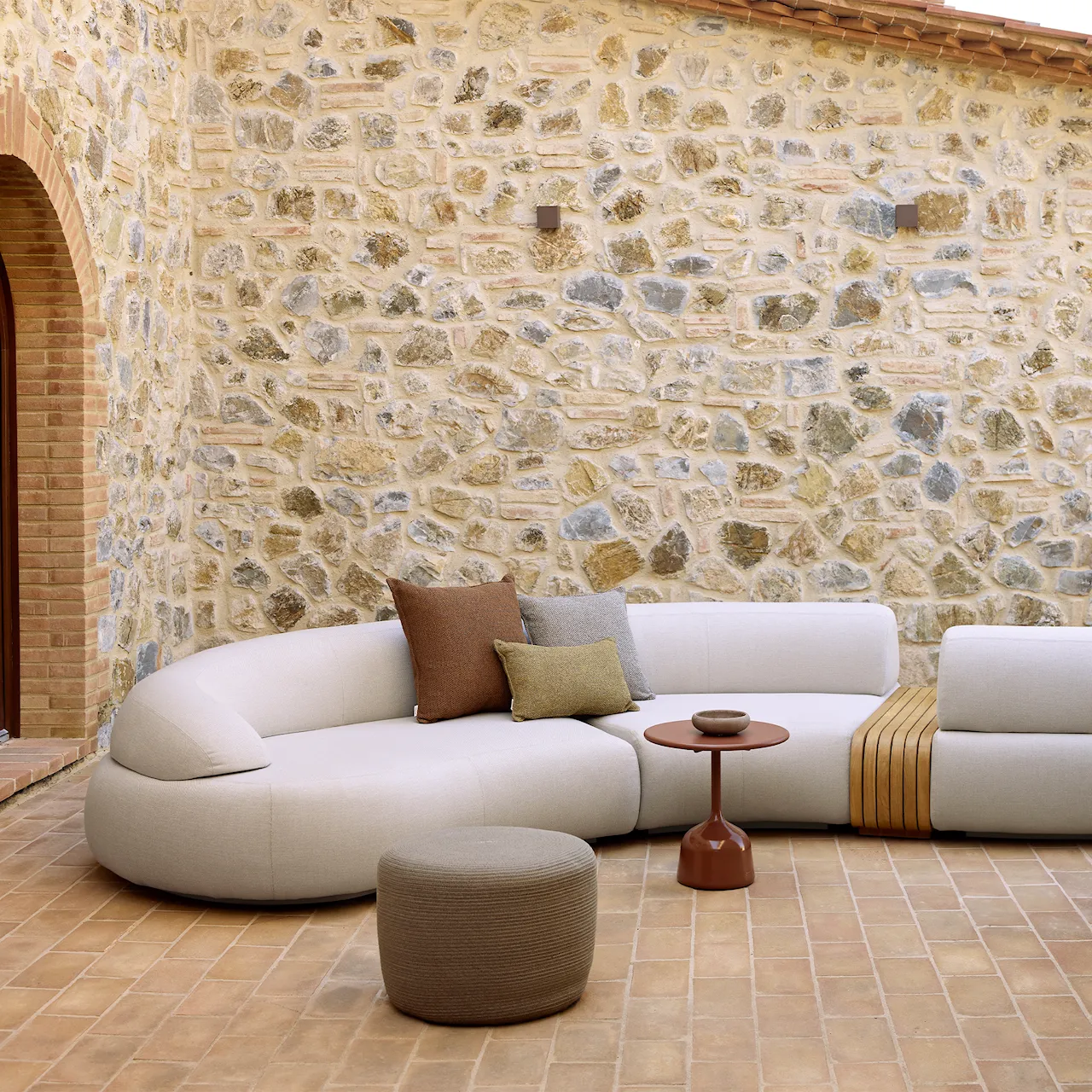 Mellow 4-personers udendørs sofa