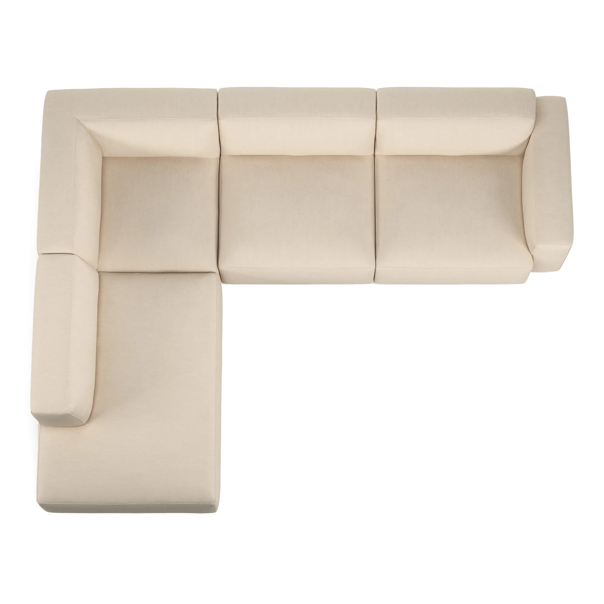 Brick 4-Seater Corner Open End Left - 8