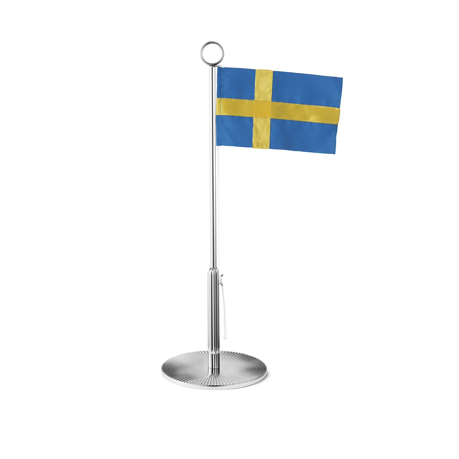 Bernadotte Swedish Flag, Incl. Flagpole, Stainless Steel - Georg Jensen - Sigvard Bernadotte - NO GA