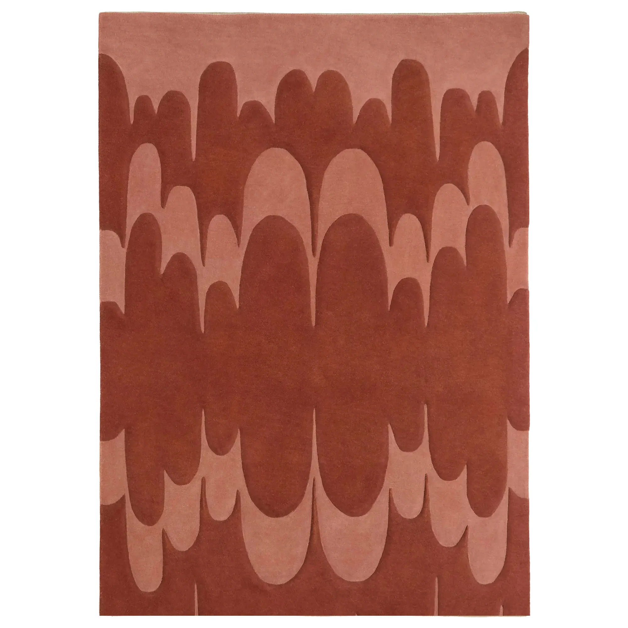Lucia Eames Echo Terracotta uldtæppe - 1
