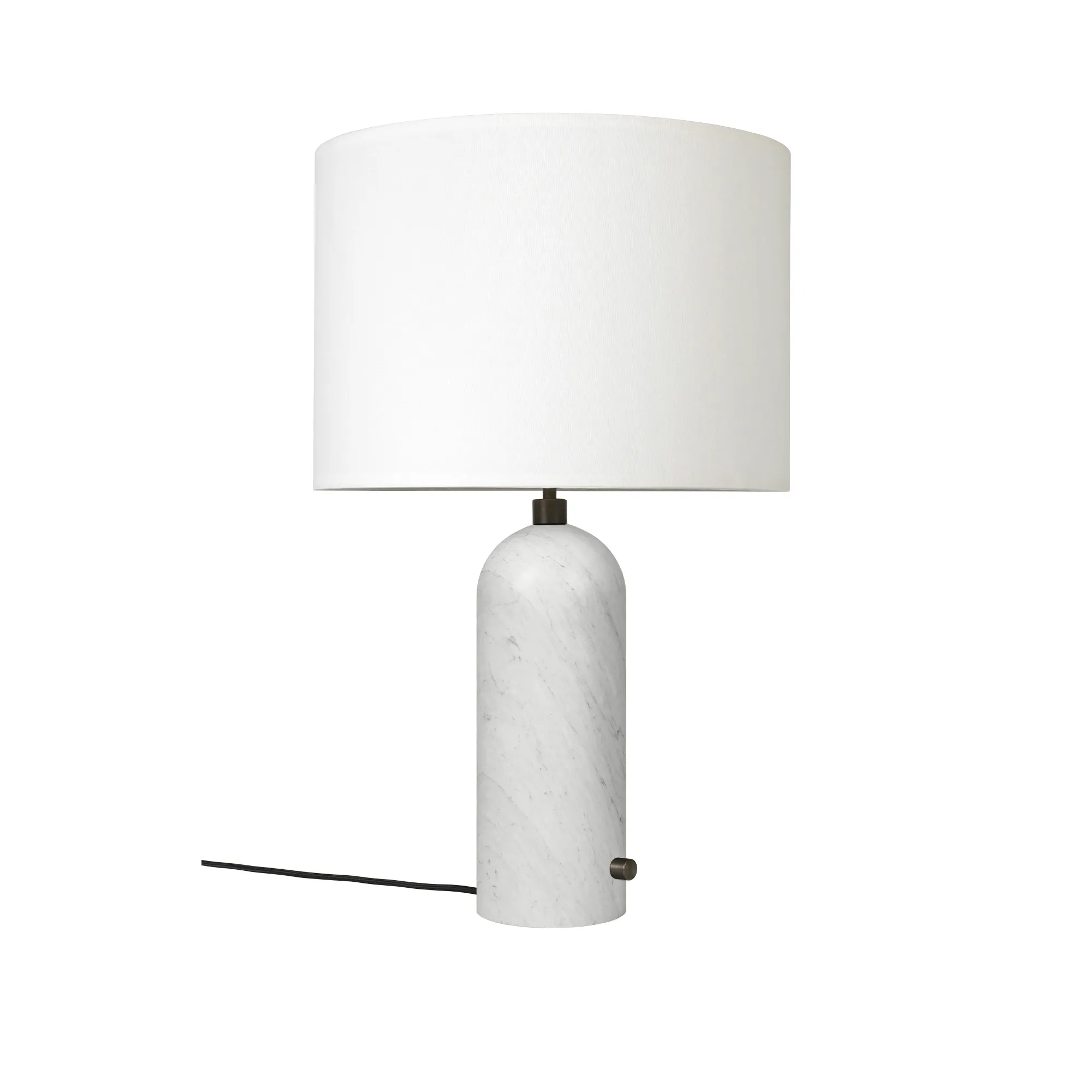 Gravity Table Lamp Large White Marble - 1