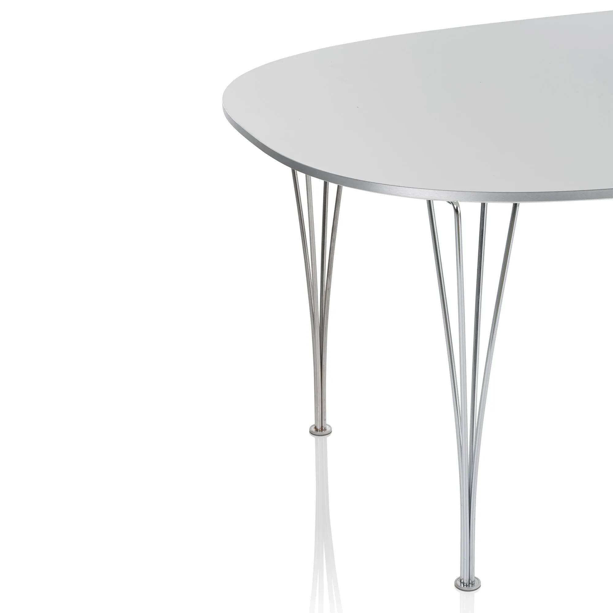 B620 Superellips spisebord & Sjuan 3107 spisebordsstol sort ask 4 stk. - 6