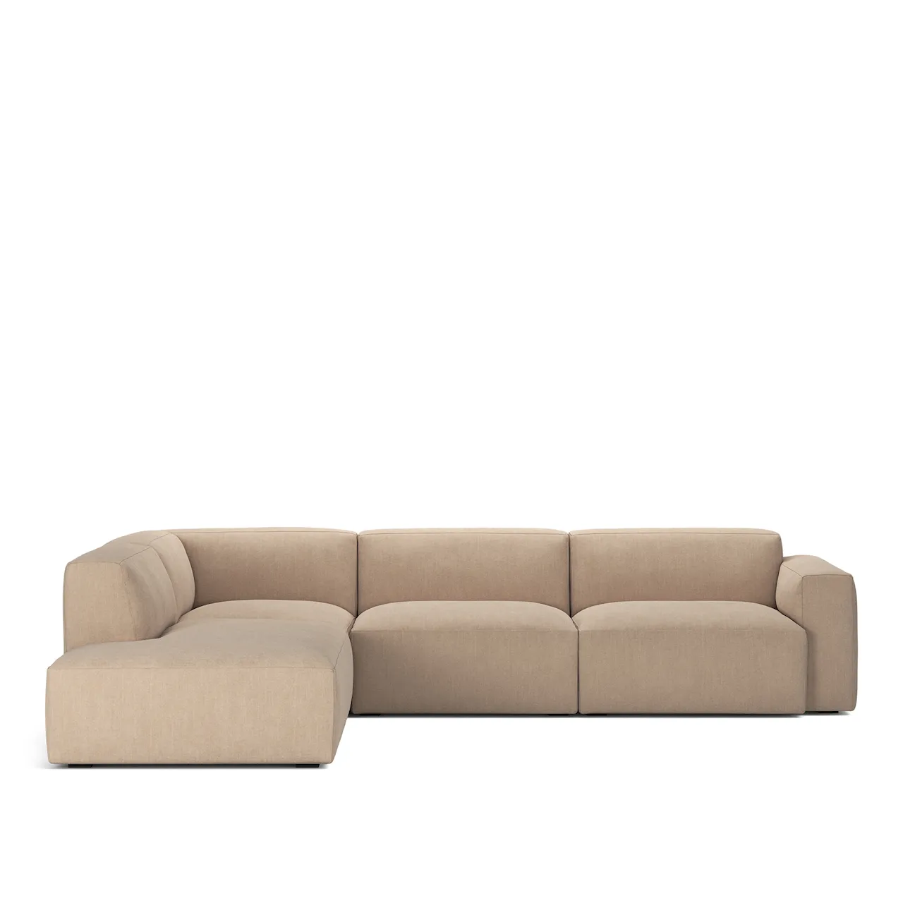 Brick 4-Seater Corner Open End Left - Shadow Beige