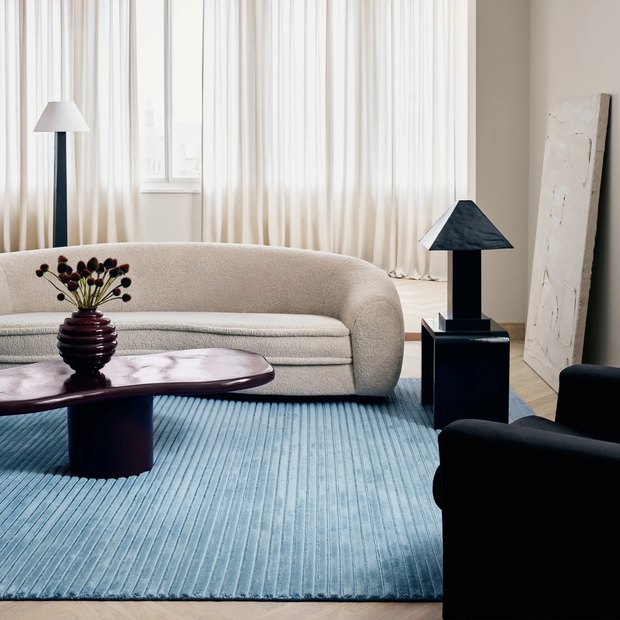 Park 02 Sky Wool Rug - 6