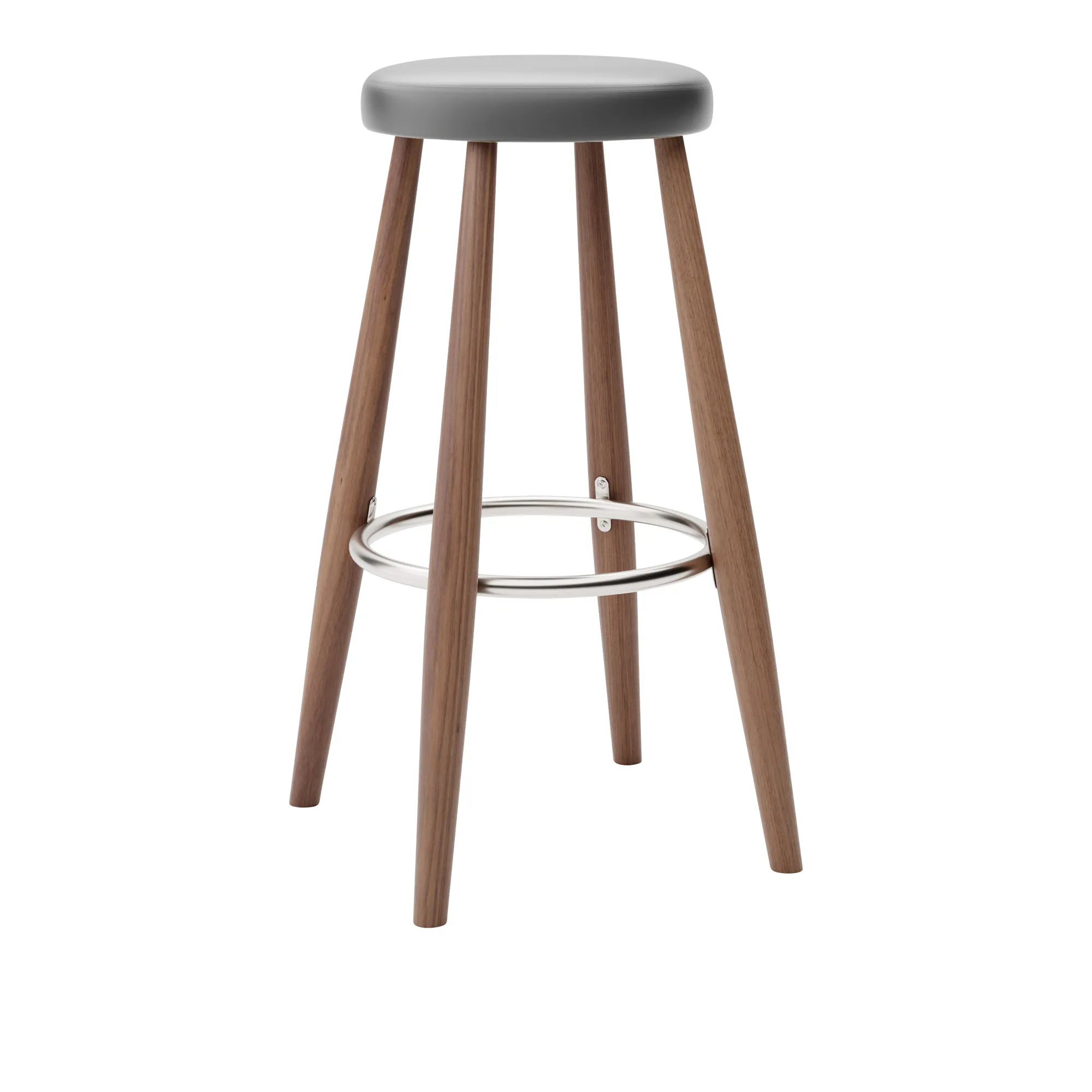 CH56 Bar Stool Walnut - 1