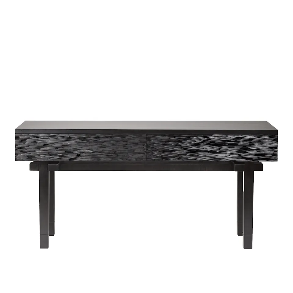 Kiam console console table with drawers black-stained maple