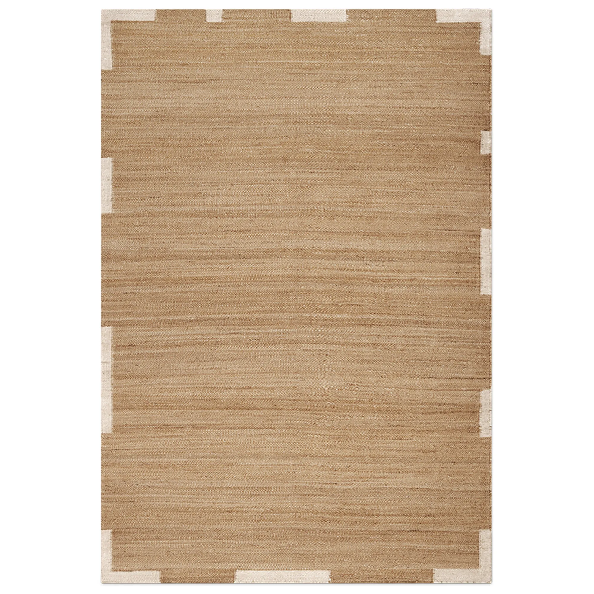 Jute Edge Cream jute rug - 1