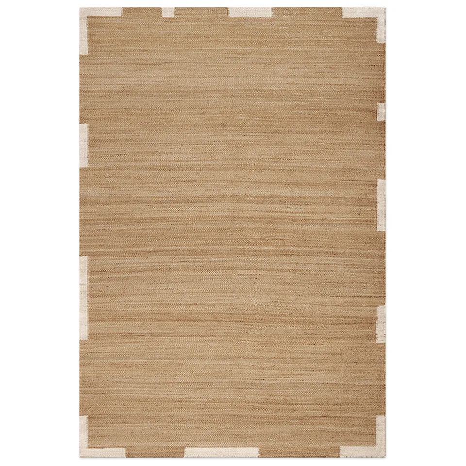 Jute Edge Cream jute rug