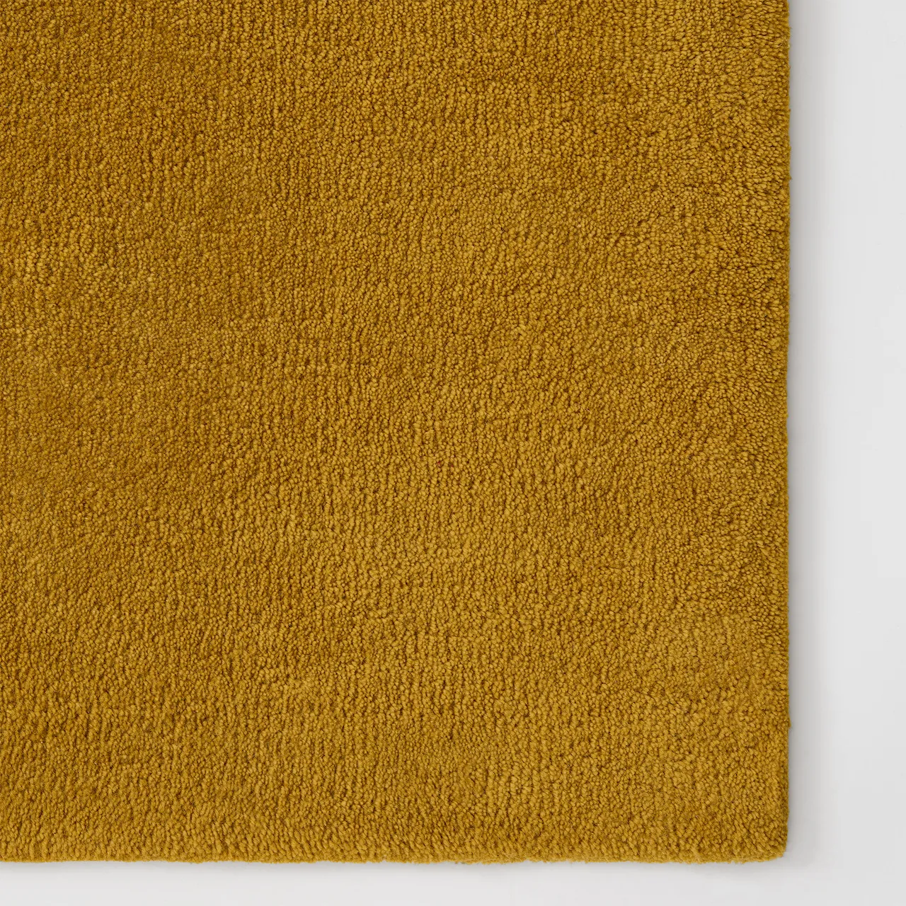 Origin Solid Mustard Wool Rug