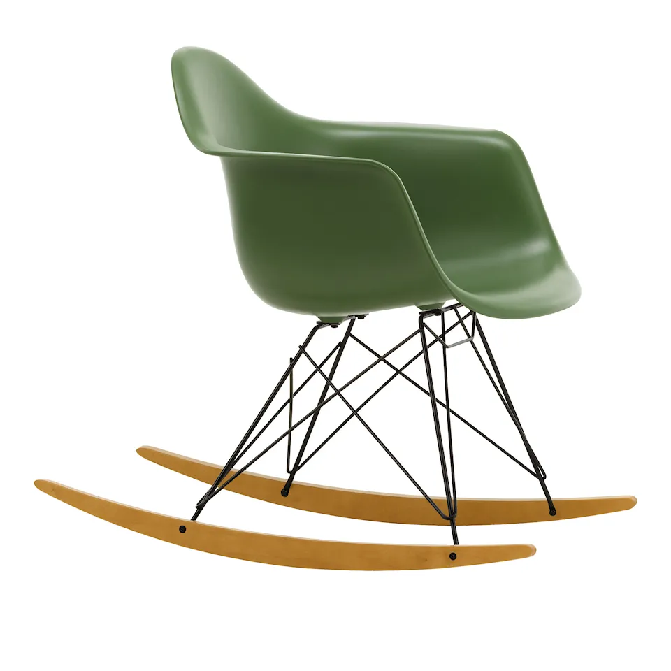 Eames RE Plastic Armchair RAR Basic Dark/Golden Maple