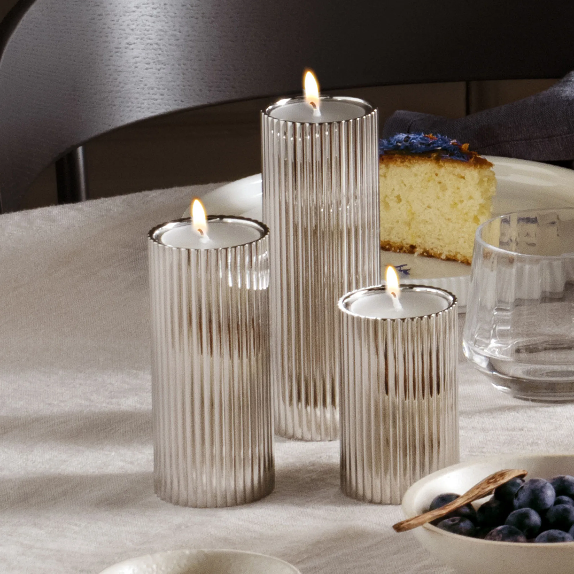 Bernadotte Tealight & Candleholder 3Pcs - 2
