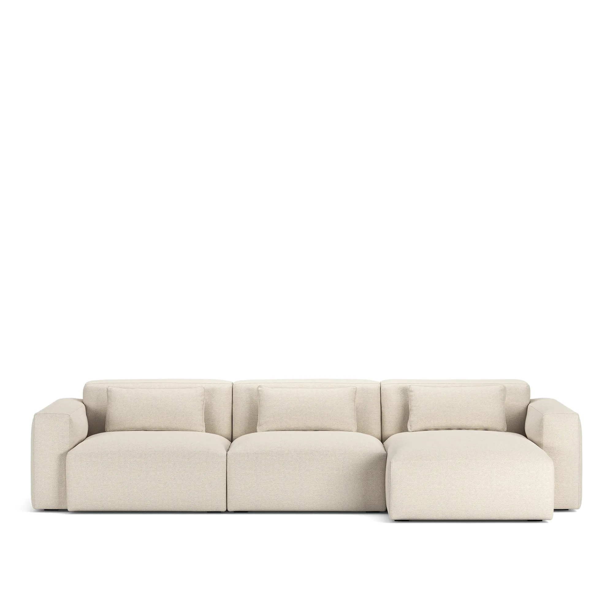 Brick 3-Seater Chaise Lounge Right - 9