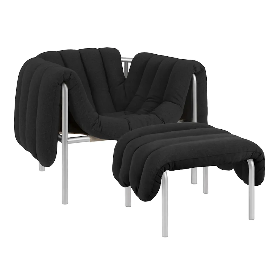 Puffy Lounge Chair + Ottoman