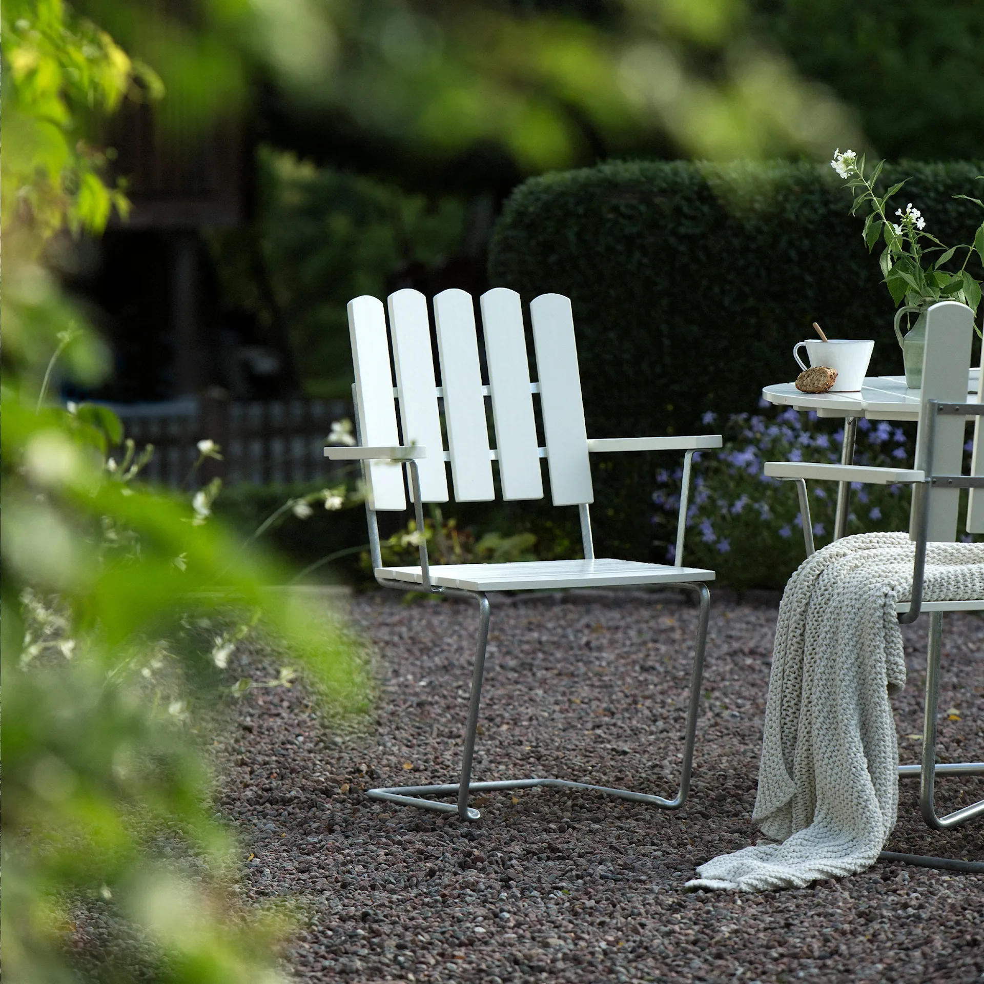 A2 armchair galvanized frame - Grythyttan Stålmöbler - NO GA